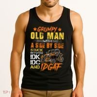 Sxs Utv Grumpy Old Man With Side By Side Tank Top thumb 3