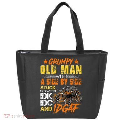 Sxs Utv Grumpy Old Man With Side By Side Tote Bag