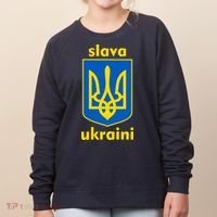 Slava Ukraini Glory To Ukraine Trident Stand Support Women's Sweatshirt thumb 0
