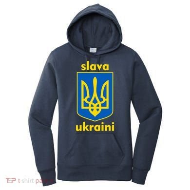 Slava Ukraini Glory To Ukraine Trident Stand Support Women's Hoodie