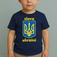 Slava Ukraini Glory To Ukraine Trident Stand Support Toddler T-Shirt thumb 2