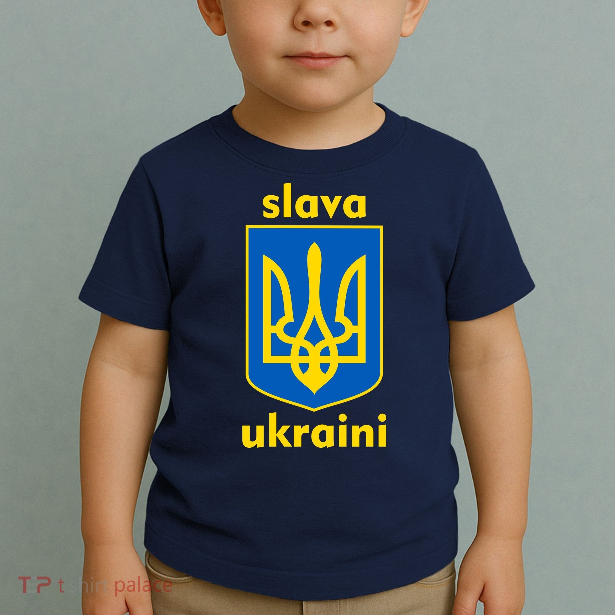 Slava Ukraini Glory To Ukraine Trident Stand Support Toddler T-Shirt