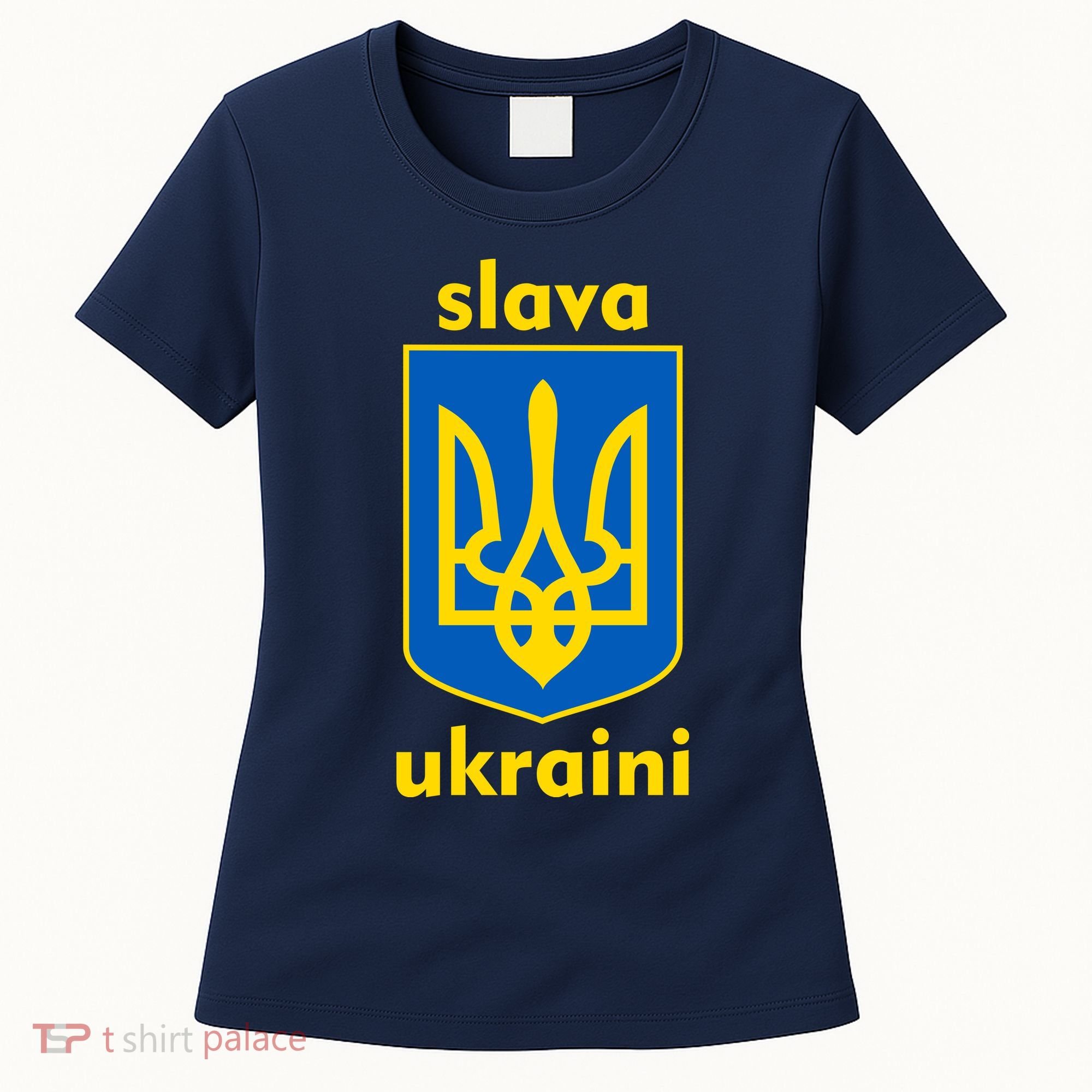Slava Ukraini Glory To Ukraine Trident Stand Support Women's T-Shirt