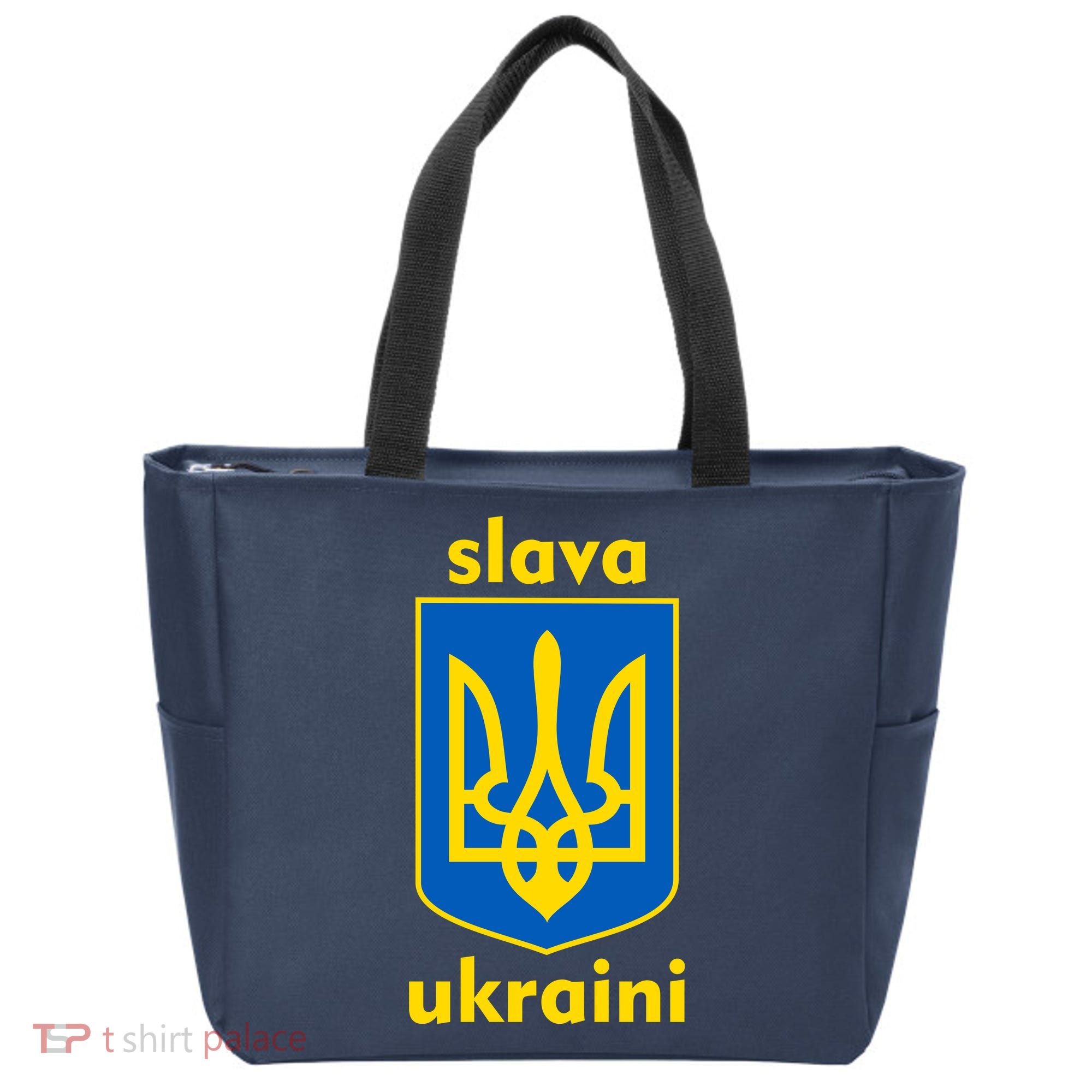 Slava Ukraini Glory To Ukraine Trident Stand Support Tote Bag