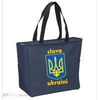 Slava Ukraini Glory To Ukraine Trident Stand Support Tote Bag thumb 2