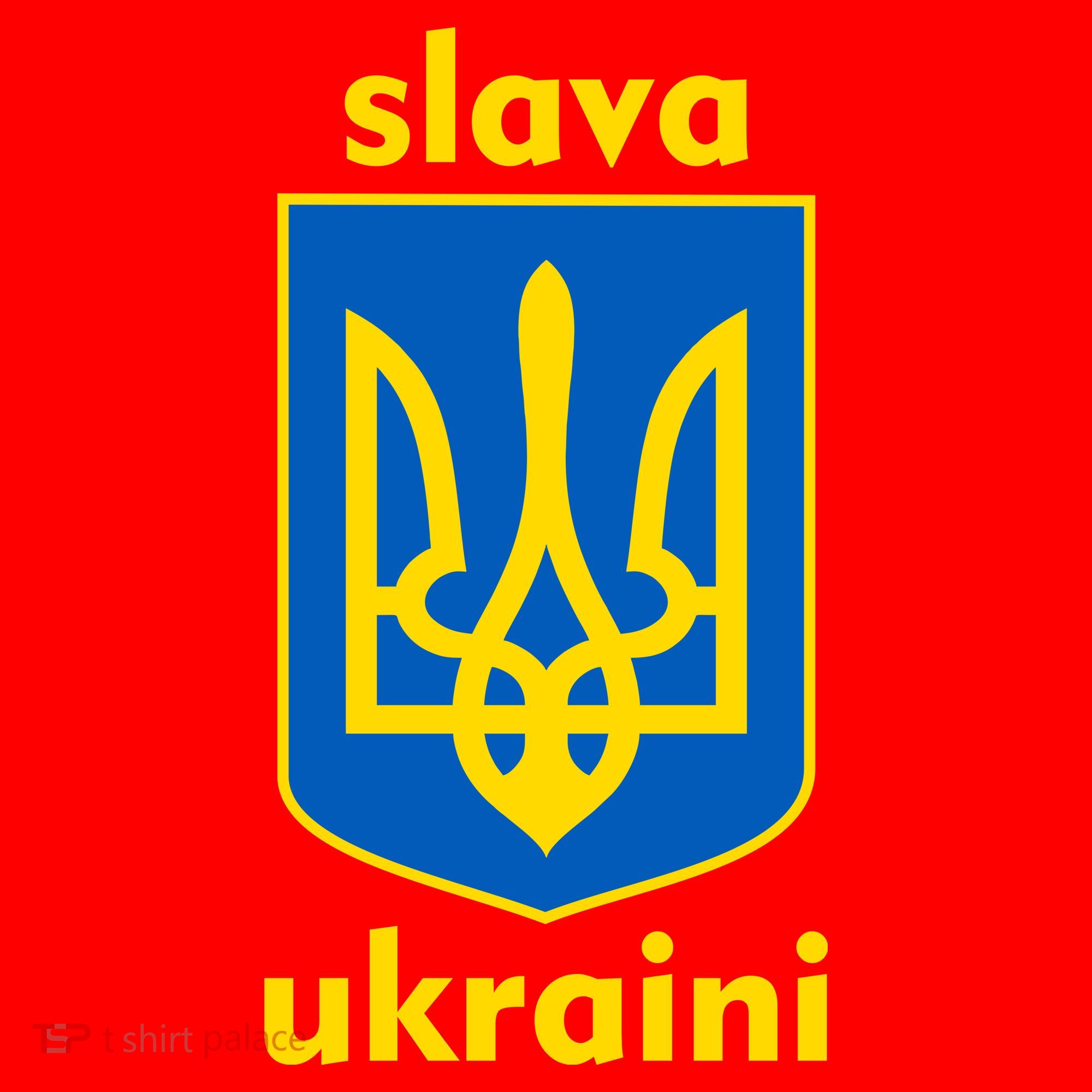 Slava Ukraini Glory To Ukraine Trident Stand Support Santa Hat
