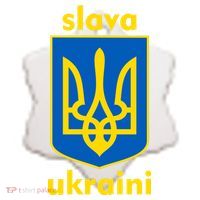 Slava Ukraini Glory To Ukraine Trident Stand Support Ceramic Ornament thumb 2