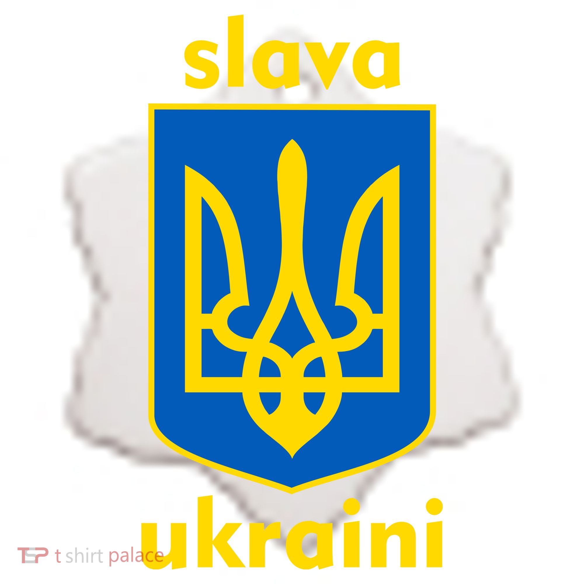 Slava Ukraini Glory To Ukraine Trident Stand Support Ceramic Ornament