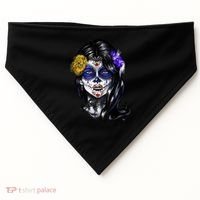 Sugar Face Front USA-Made Doggie Bandana thumb 0