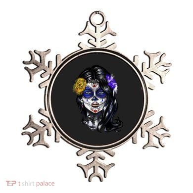 Sugar Face Front Ornament