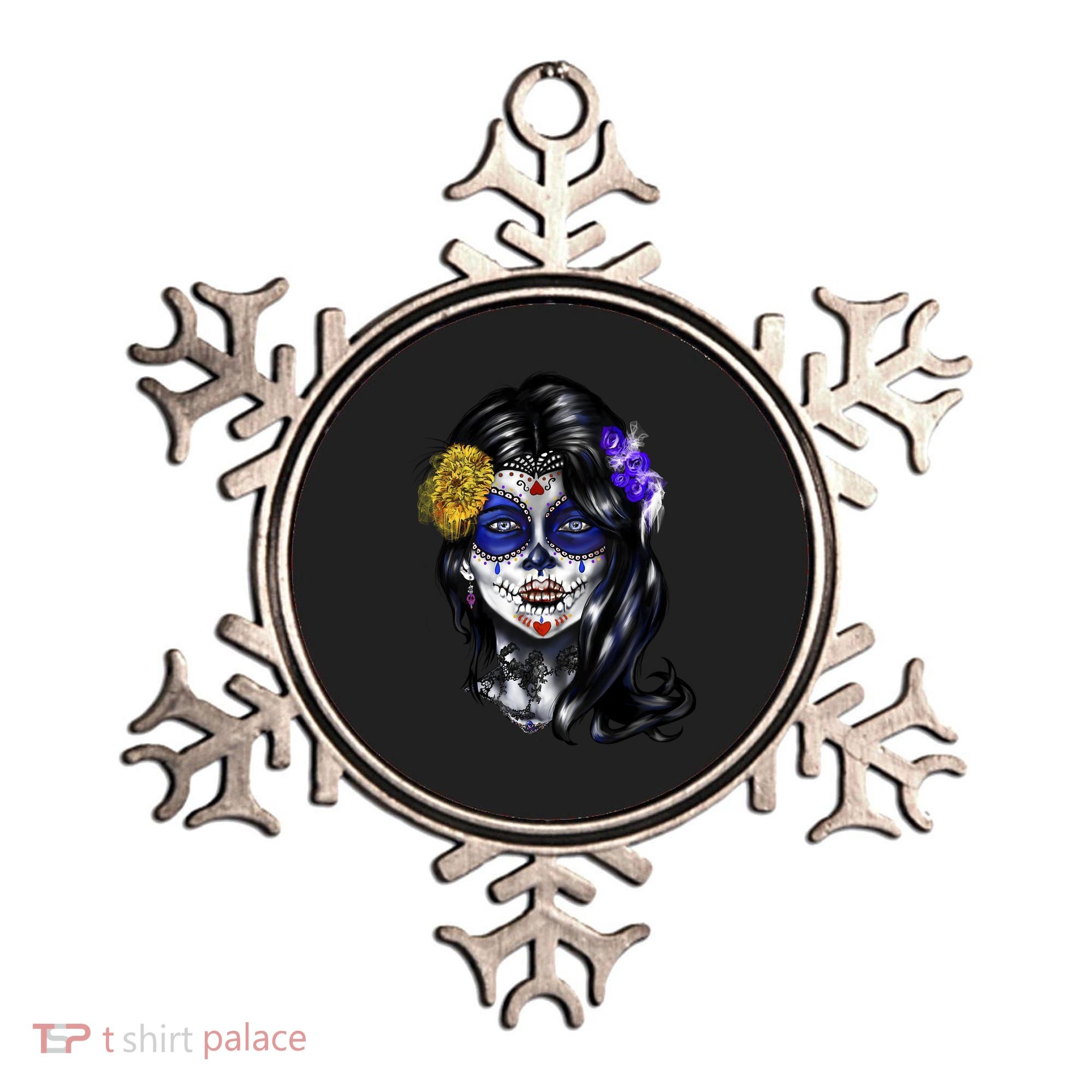 Sugar Face Front Ornament