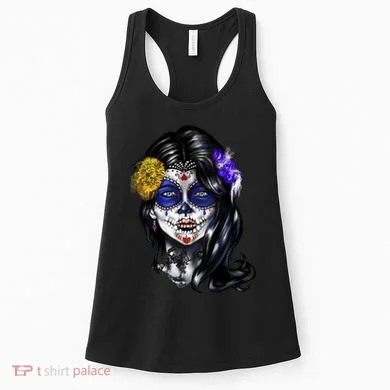 Sugar Face Front Women's Tank Top