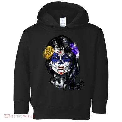 Sugar Face Front Toddler Hoodie