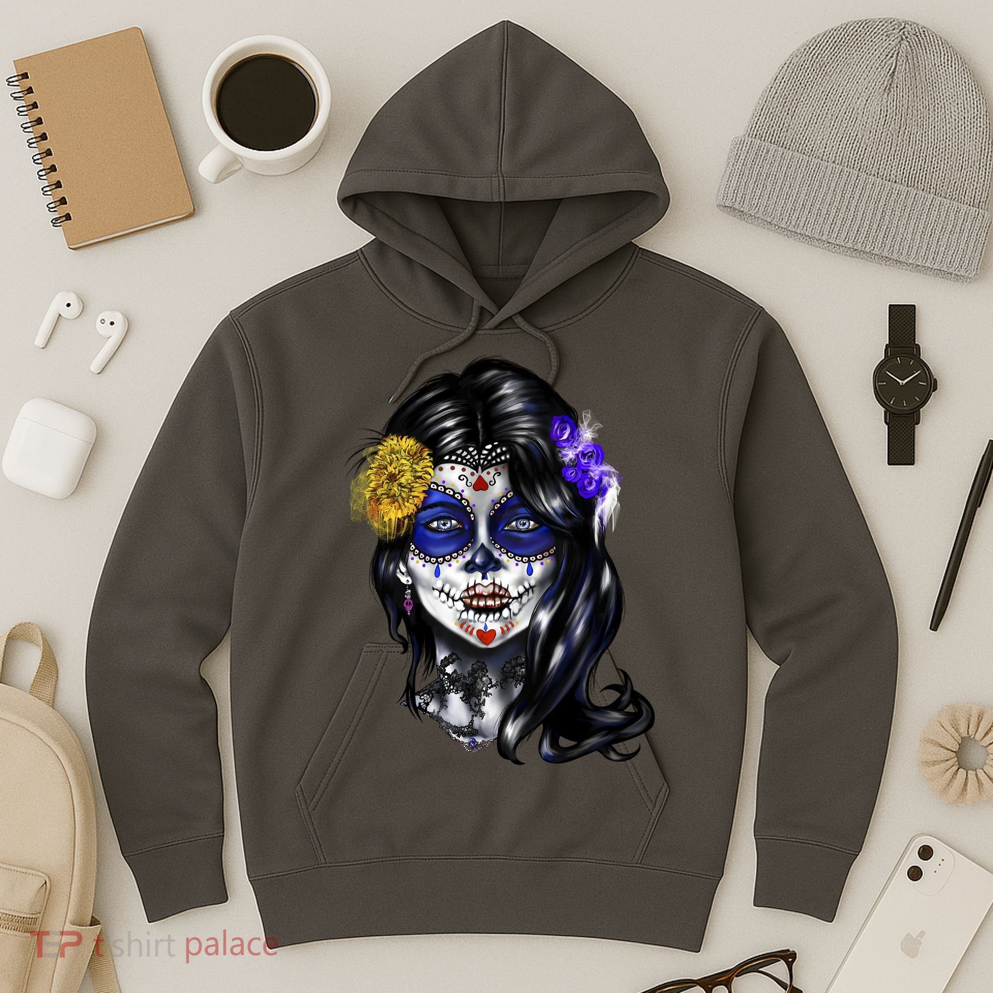 Sugar Face Front Hoodie
