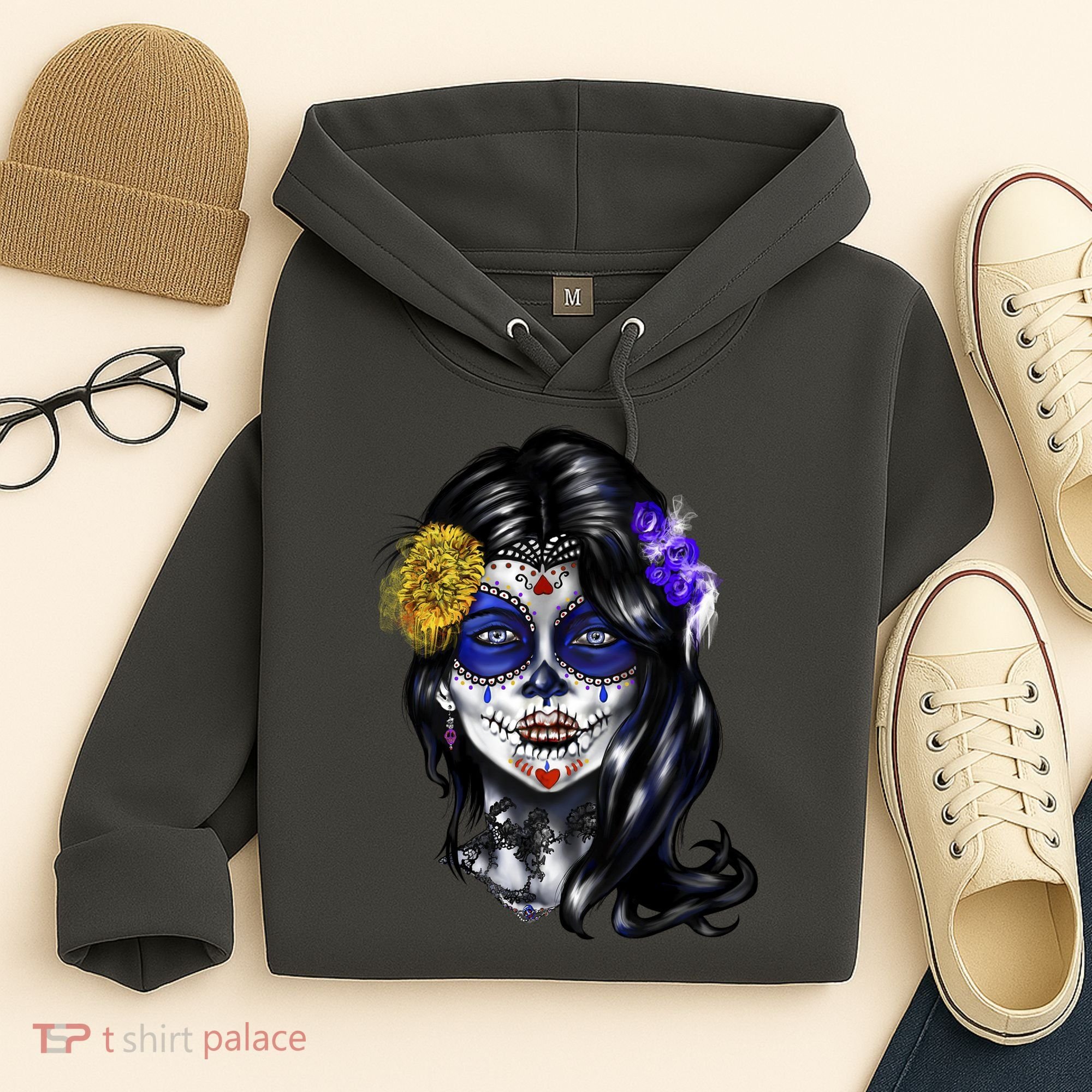 Sugar Face Front Hoodie