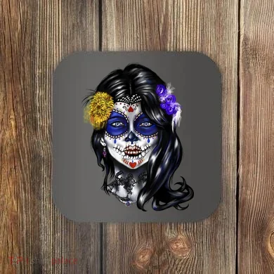 Sugar Face Front Coaster