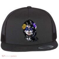 Sugar Face Front Flat Bill Trucker Hat thumb 0