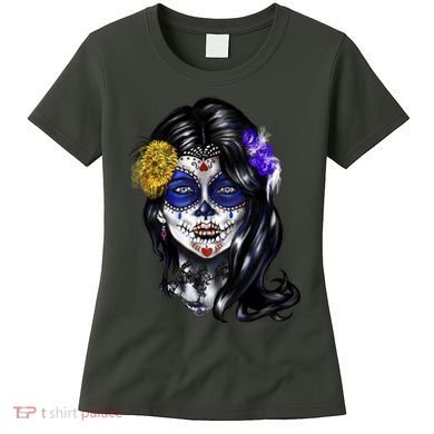Sugar Face Front Women's T-Shirt