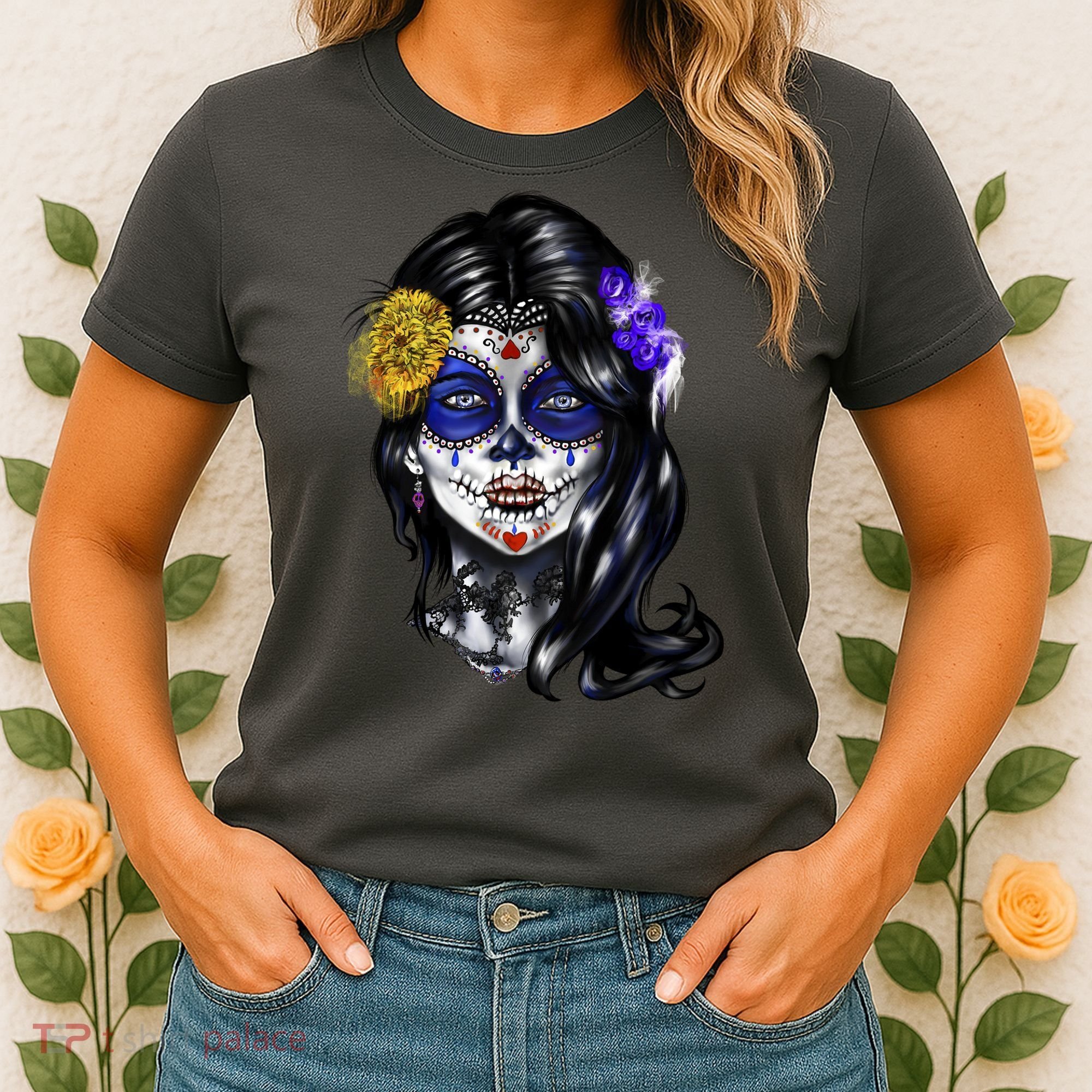 Sugar Face Front Women's T-Shirt