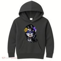 Sugar Face Front Kids Hoodie thumb 0