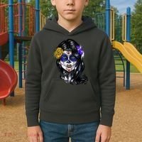 Sugar Face Front Kids Hoodie thumb 2