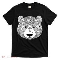 Sugar Flower Grey Style Panda Bear T-Shirt thumb 0