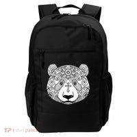 Sugar Flower Grey Style Panda Bear Backpack thumb 0