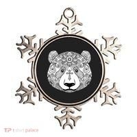 Sugar Flower Grey Style Panda Bear Ornament thumb 0