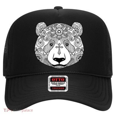 Sugar Flower Grey Style Panda Bear Hat