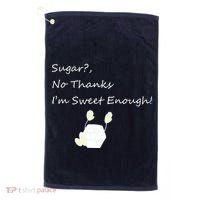 Sugar No Thanks I'm Sweet Enough Golf Towel thumb 0