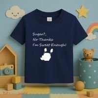 Sugar No Thanks I'm Sweet Enough Toddler T-Shirt thumb 3