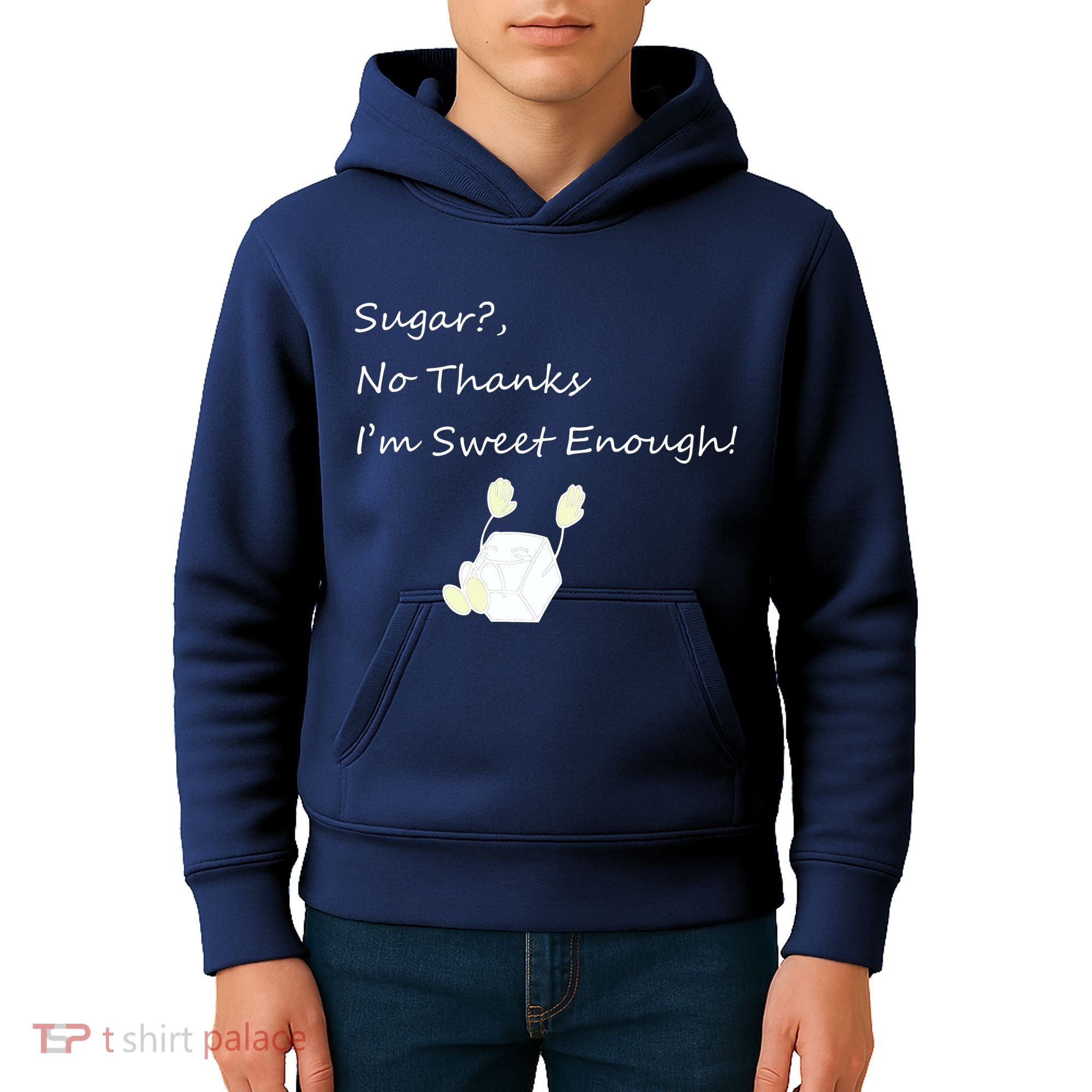 Sugar No Thanks I'm Sweet Enough Kids Hoodie