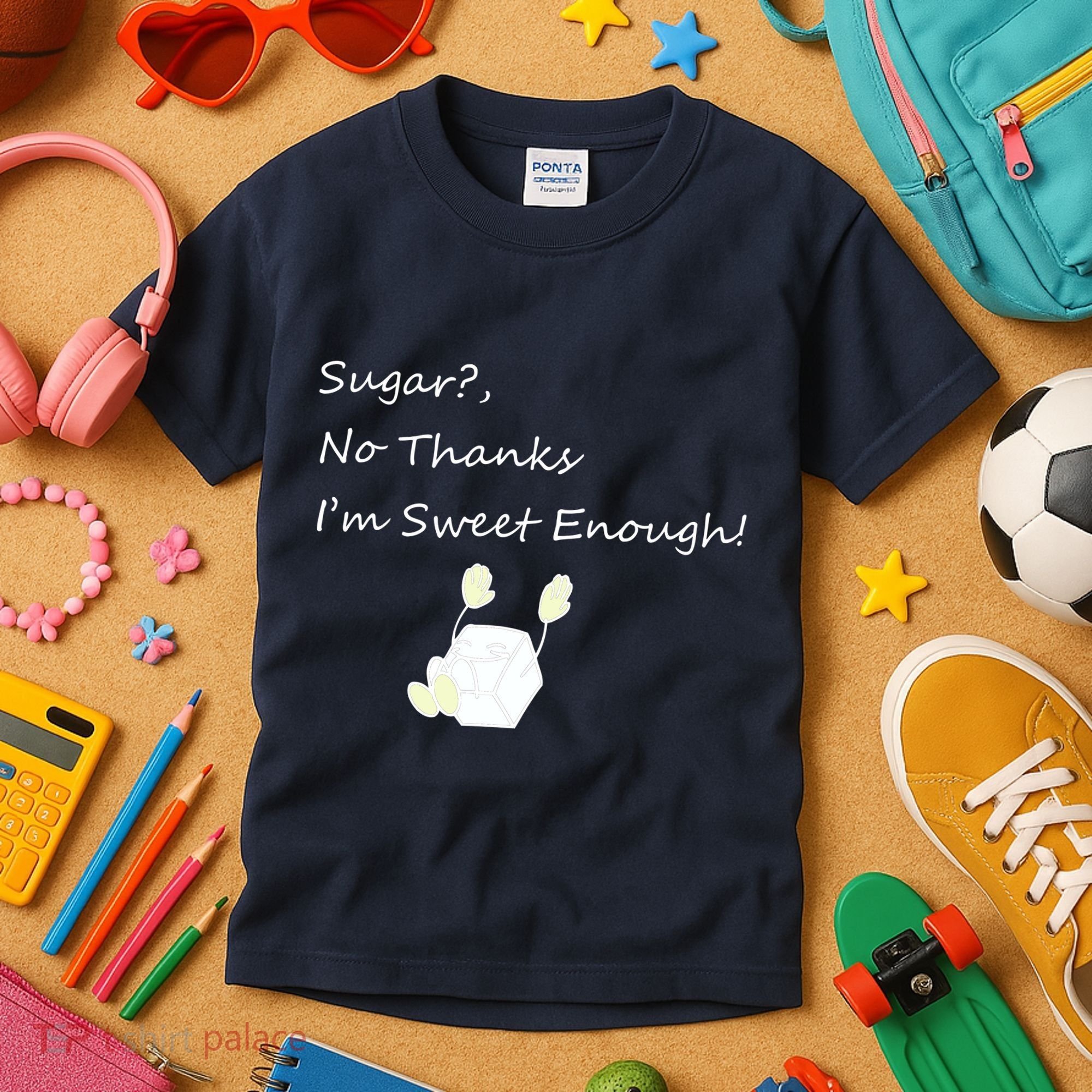 Sugar No Thanks I'm Sweet Enough Kids T-Shirt