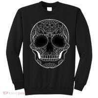 Sugar Skull Black & White Day of the Dead Sweatshirt thumb 0