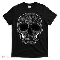 Sugar Skull Black & White Day of the Dead T-Shirt thumb 0