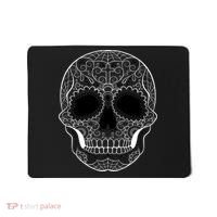 Sugar Skull Black & White Day of the Dead Mousepad thumb 0