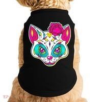Sugar Skull Cat Doggie Tank thumb 0