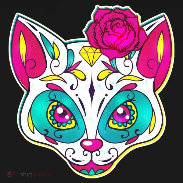 Sugar Skull Cat Doggie Tank