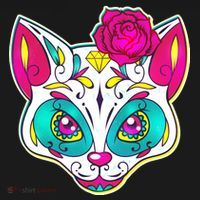 Sugar Skull Cat Hoodie thumb 2