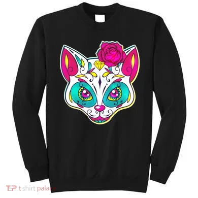 Sugar Skull Cat Sweatshirt