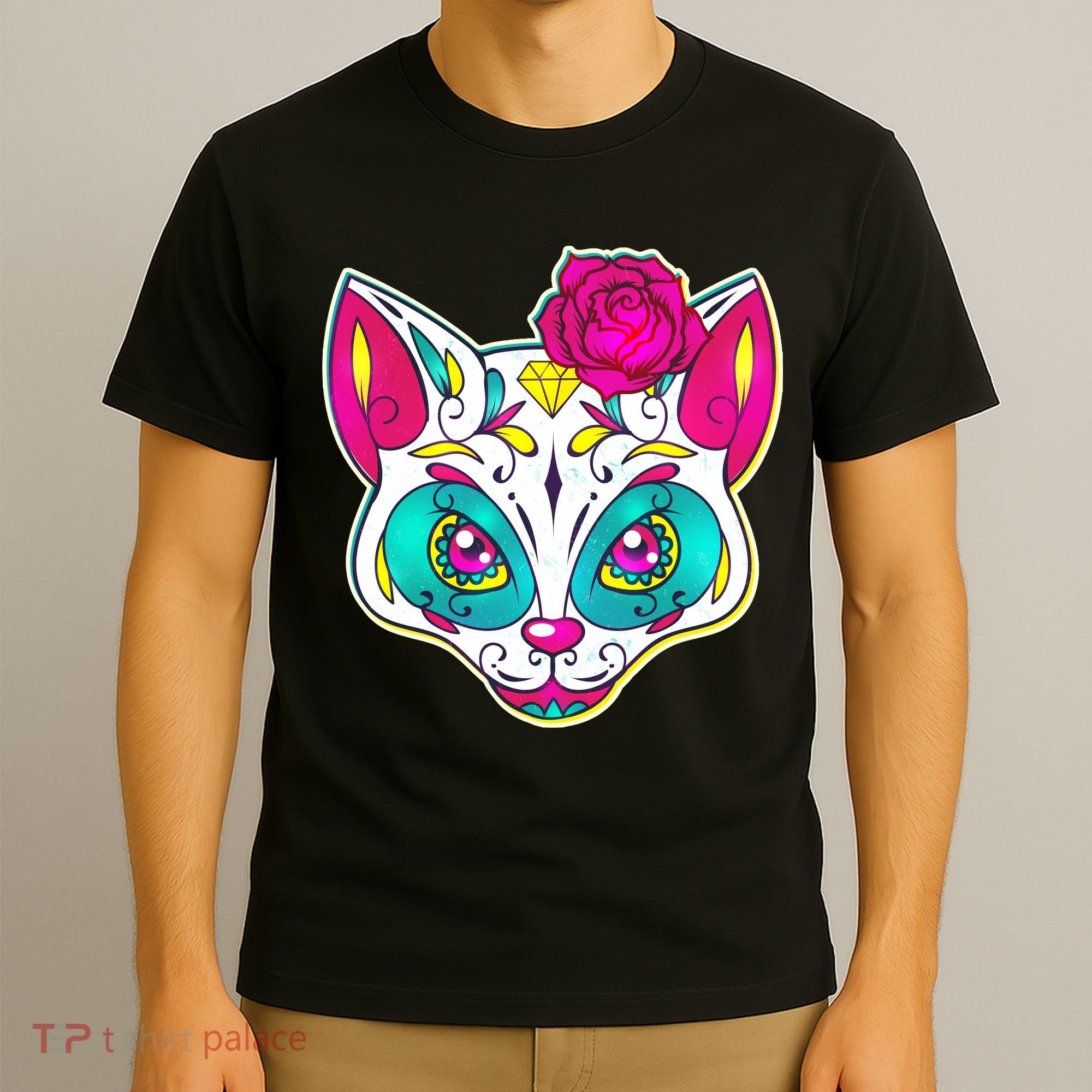 Sugar Skull Cat T-Shirt