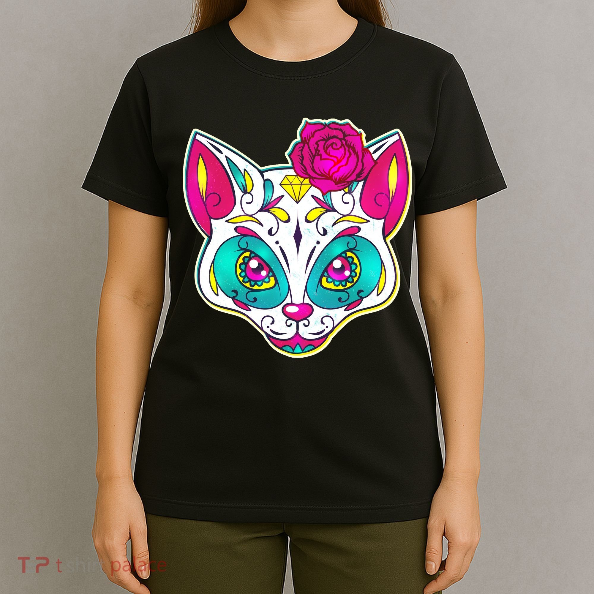 Sugar Skull Cat T-Shirt