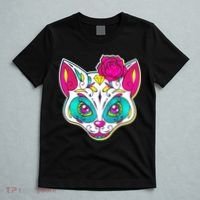 Sugar Skull Cat T-Shirt thumb 5