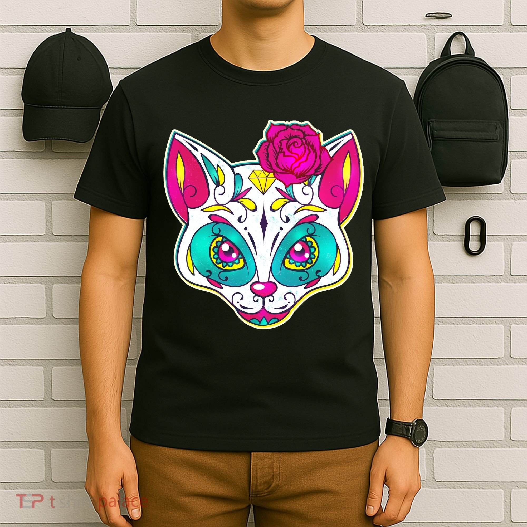 Sugar Skull Cat T-Shirt