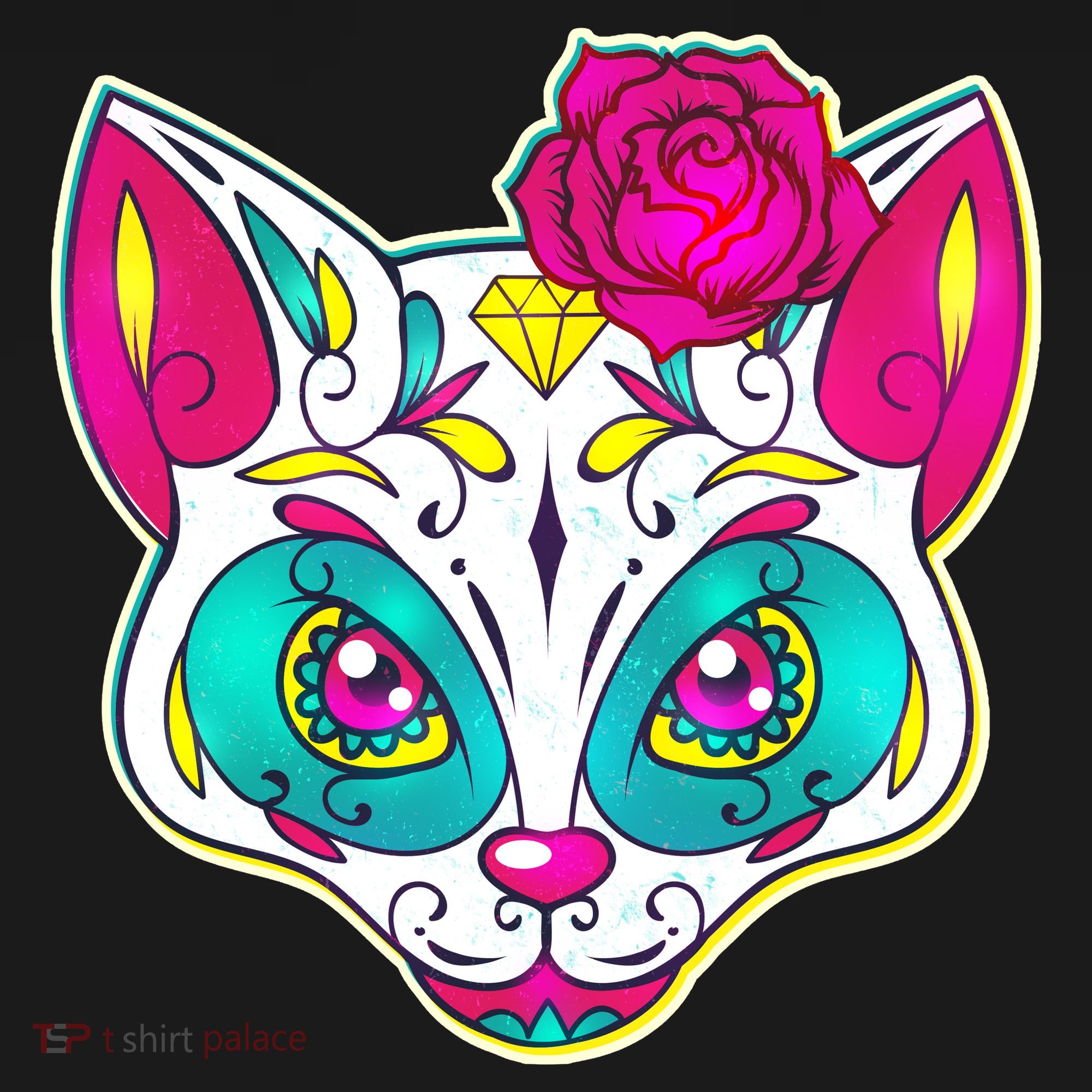 Sugar Skull Cat Polo