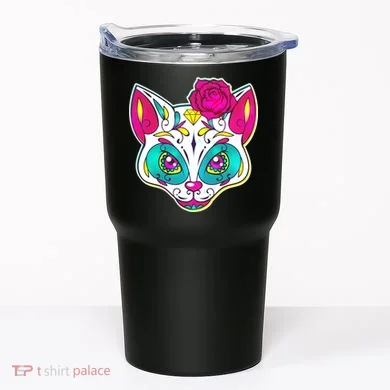 Sugar Skull Cat Tumbler