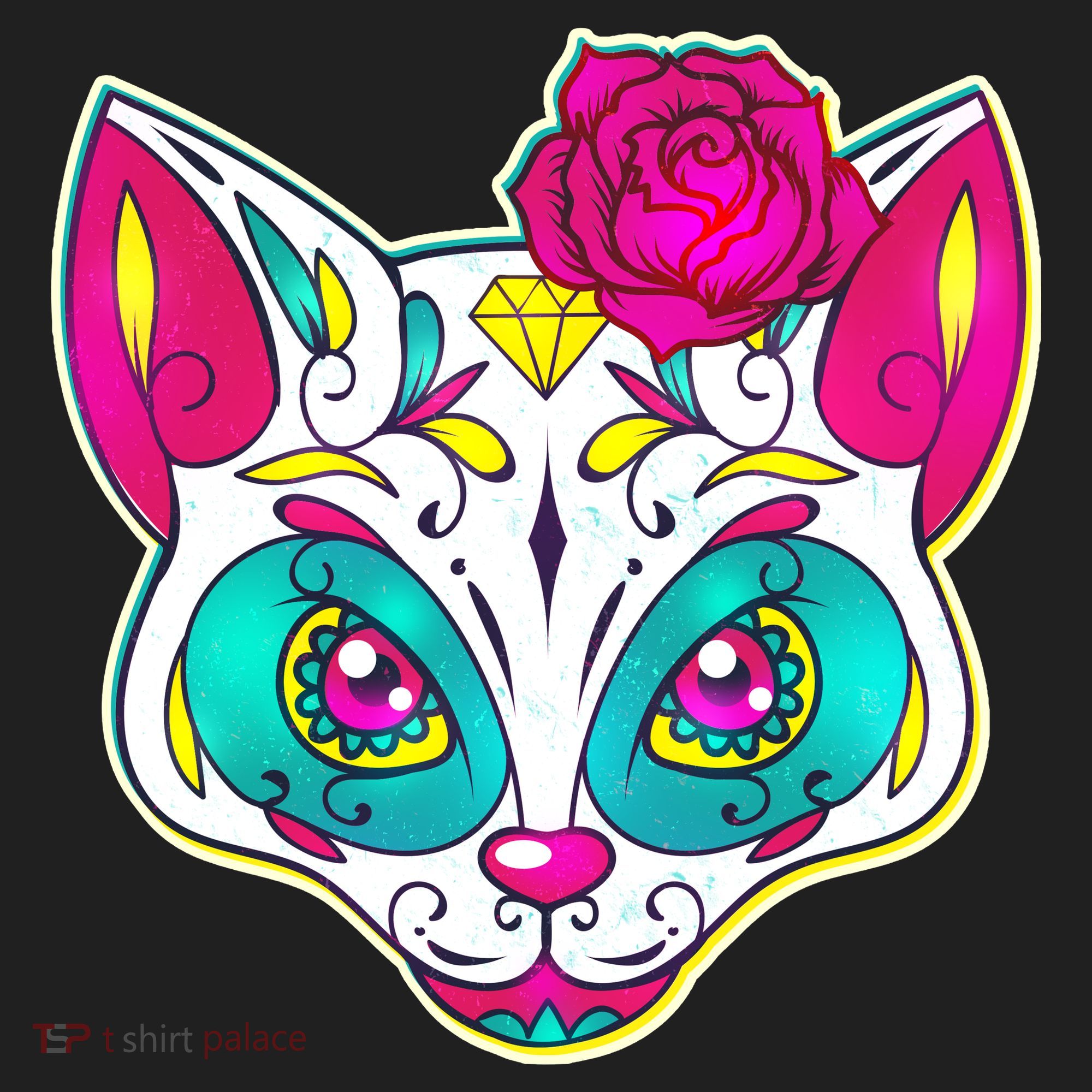 Sugar Skull Cat Tumbler