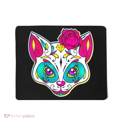 Sugar Skull Cat Mousepad