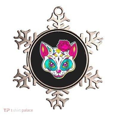 Sugar Skull Cat Ornament