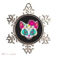 Sugar Skull Cat Ornament thumb 0
